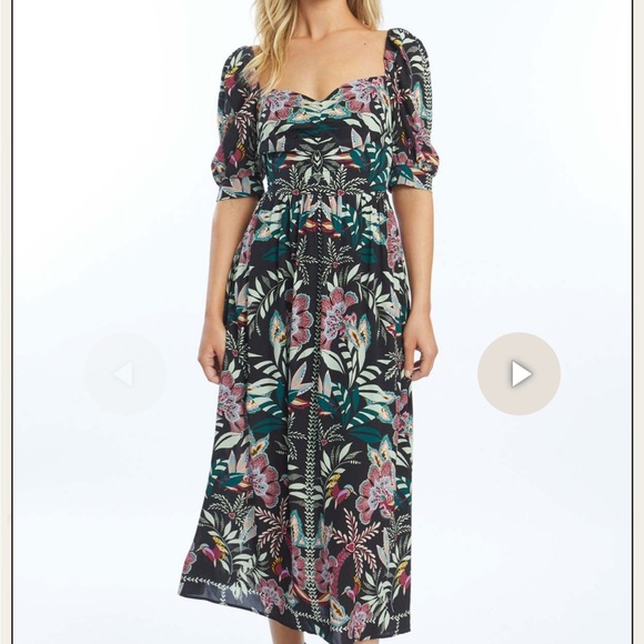 caballero Dresses & Skirts - Floral Black Dress
Caballero size small 
NWT